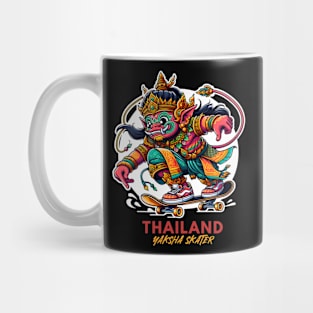 Thailand Pink Yaksha Skater Mug